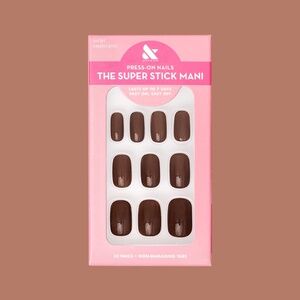 Olive & June press-on nails, super stick mani, short, Americano. New in box